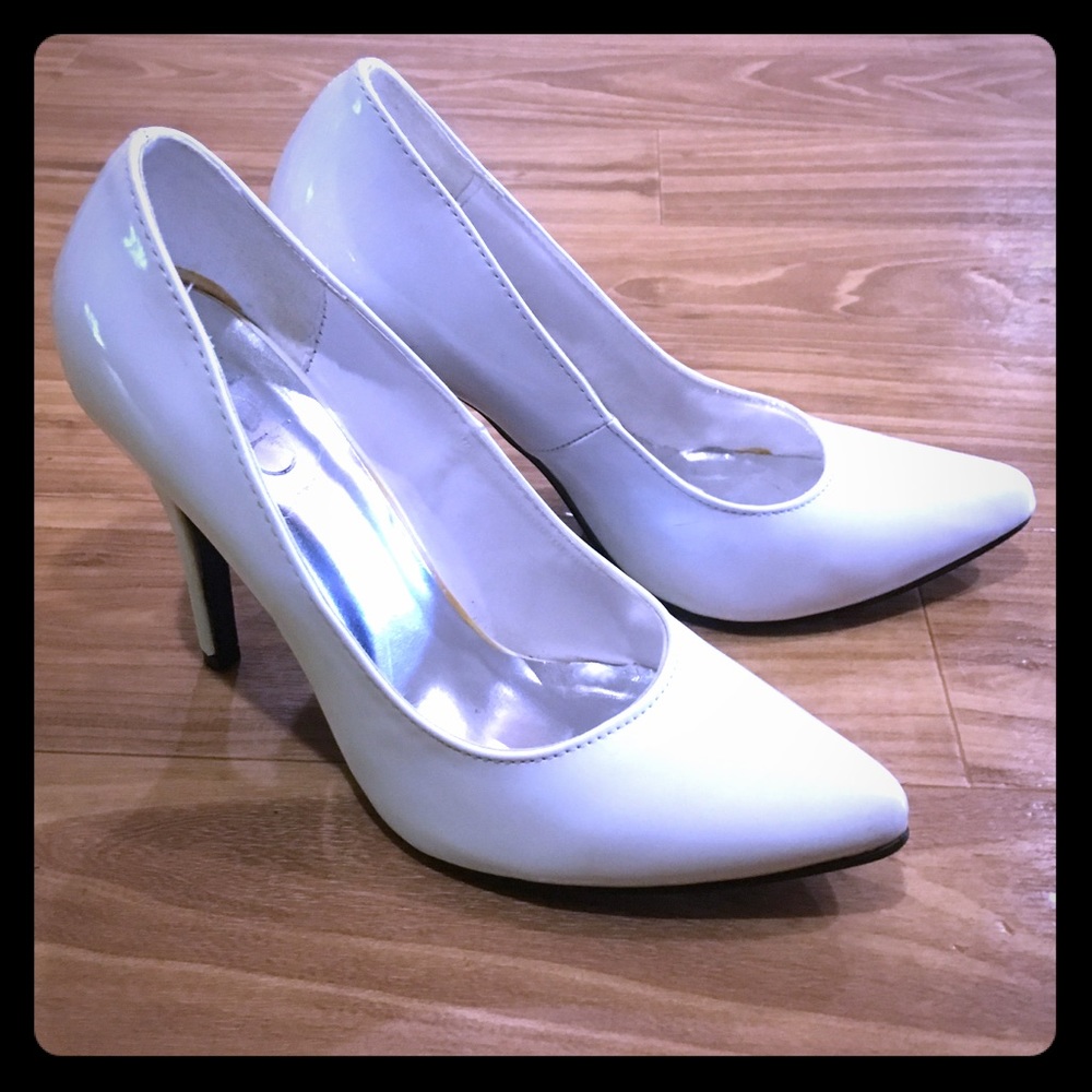 White Heels Size 7